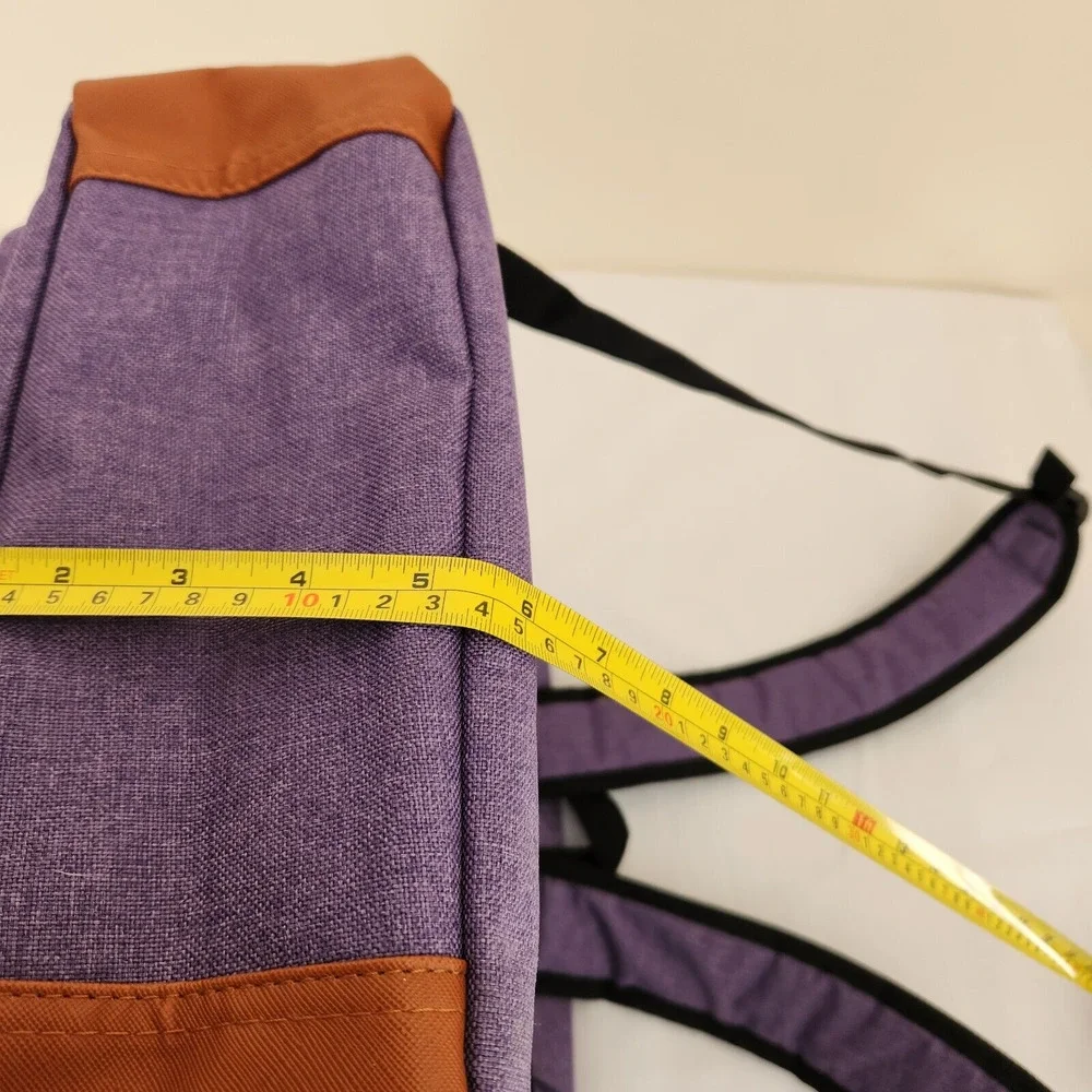 UGrace Backpack Laptop Travel ~ USB Charging Port Purple Canvas Water Resistant.